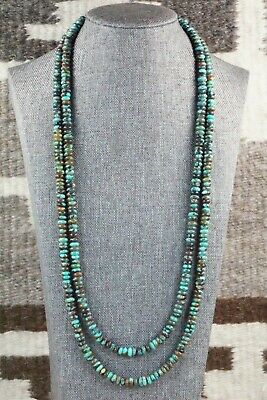 Turquoise & Sterling Silver Necklace - Navajo