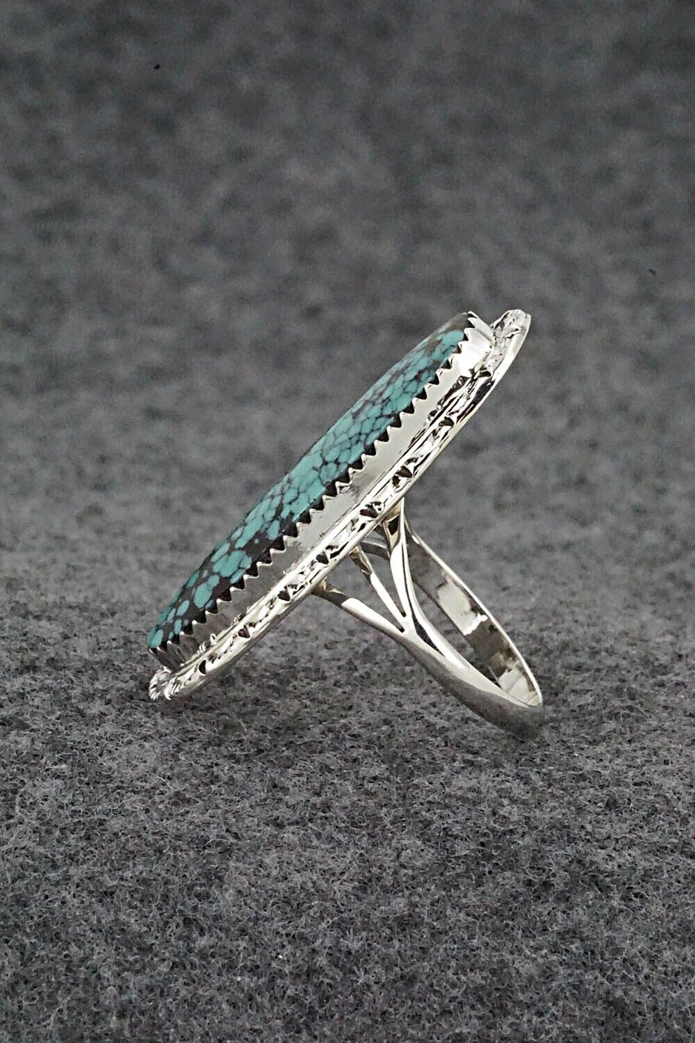 Turquoise & Sterling Silver Ring - Mike Smith - Size 7