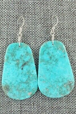 Turquoise & Sterling Silver Earrings - Lupe Lovato