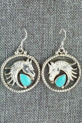Turquoise & Sterling Silver Earrings - Genevieve Francisco
