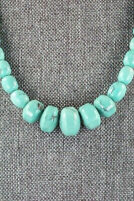 Turquoise & Sterling Silver Necklace - Louise Joe