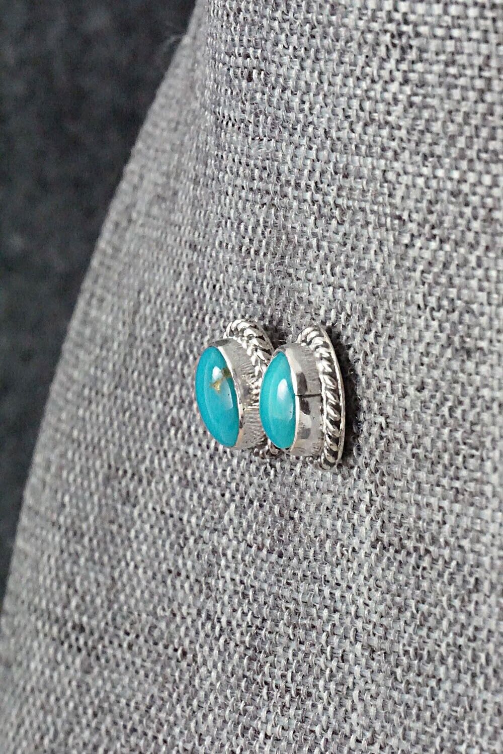 Turquoise & Sterling Silver Earrings - Jan Mariano