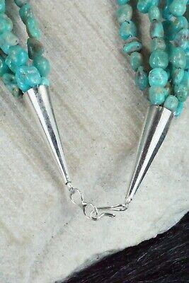 Turquoise & Sterling Silver Necklace - Navajo - High Lonesome Trading
