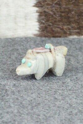Wolf & Bear Zuni Fetish Carving - Taylor Gia - High Lonesome Trading
