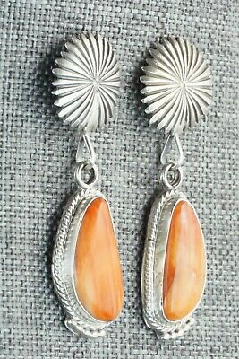 Spiny Oyster & Sterling Silver Earrings - Verley Betone