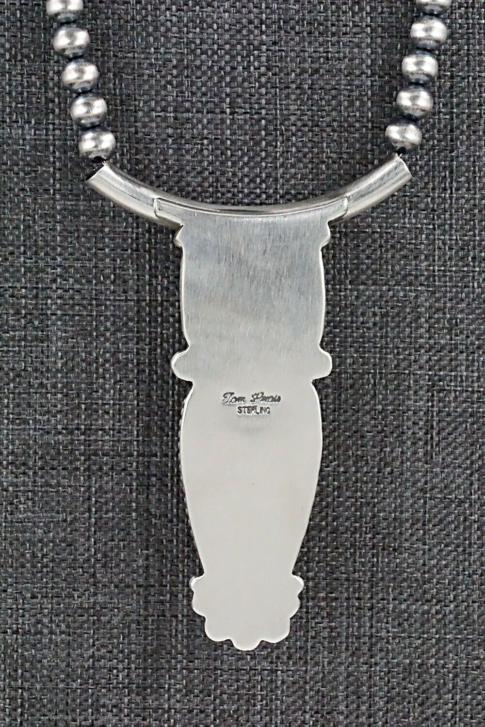 White Buffalo & Sterling Silver Necklace - Tom Lewis