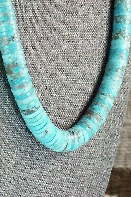 Turquoise & Sterling Silver Necklace - Lupe Lovato - High Lonesome Trading