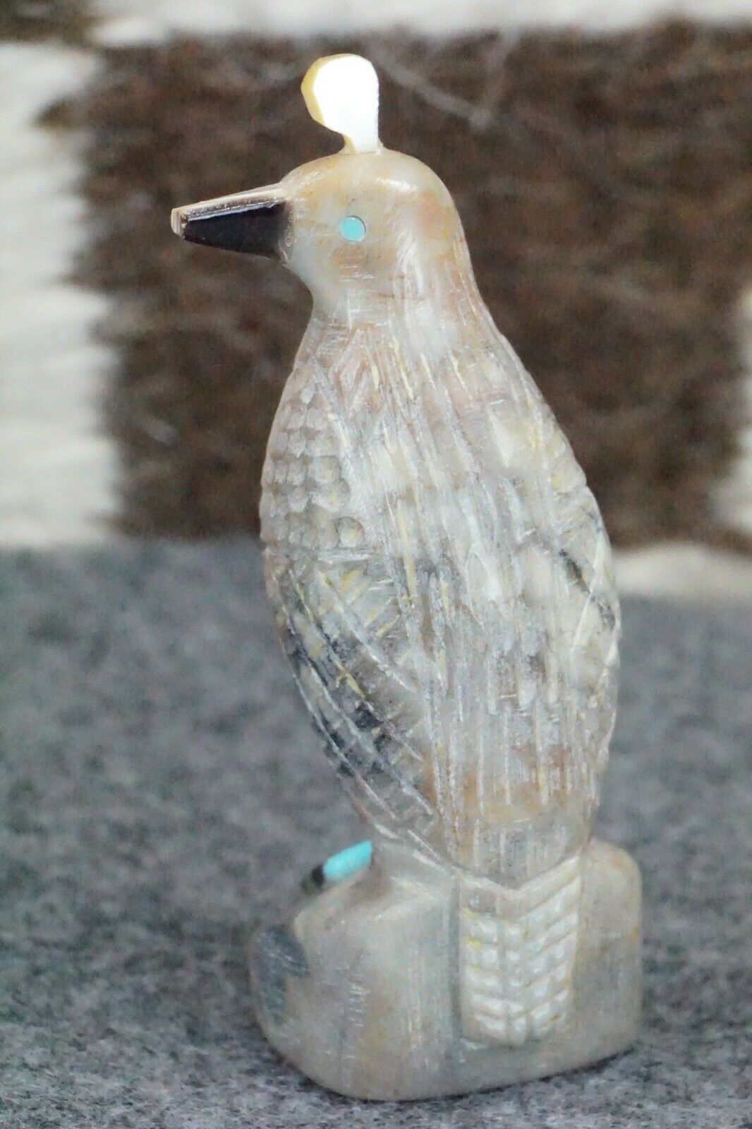 Quail Zuni Fetish Carving - Darrin Boone - High Lonesome Trading
