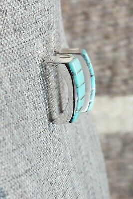 Turquoise & Sterling Silver Earrings - Lloyd Kanesta