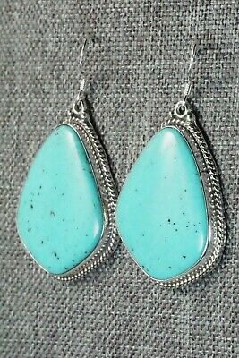 Turquoise & Sterling Silver Earrings - Annie Spencer