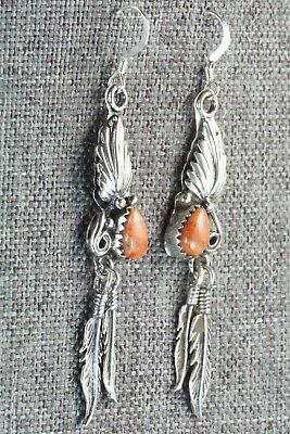 Spiny Oyster & Sterling Silver Earrings - Annie Spencer