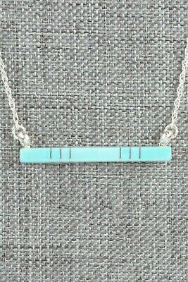 Turquoise & Sterling Silver Necklace - MaDerral Kallestewa