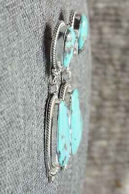 Turquoise & Sterling Silver Earrings - Verley Betone