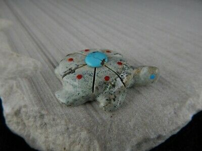 Turtle Zuni Fetish Carving - Kevin Quam - Zuni Turtle Carving - High Lonesome Trading