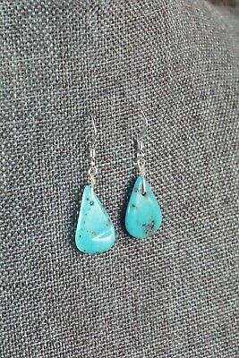Navajo Turquoise and Sterling Silver Earrings - Native American
