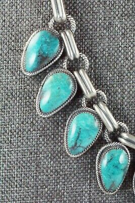 Turquoise & Sterling Silver Necklace and Earrings - Bobby Platero