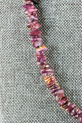 Spiny Oyster & Sterling Silver Necklace - Louise Joe - Navajo - High Lonesome Trading