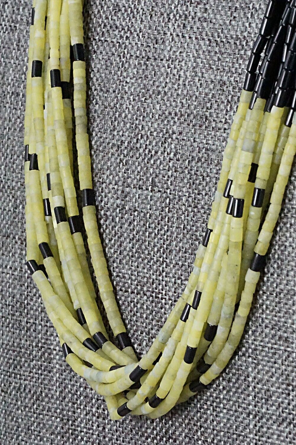 Shell, Jet & Sterling Silver Necklace - Ramona Bird