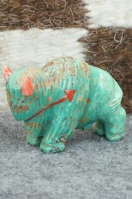 Buffalo Zuni Fetish Carving - Andres Quandelacy