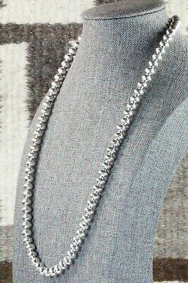 Sterling Silver Navajo Pearl Necklace - Preston Haley - High Lonesome Trading