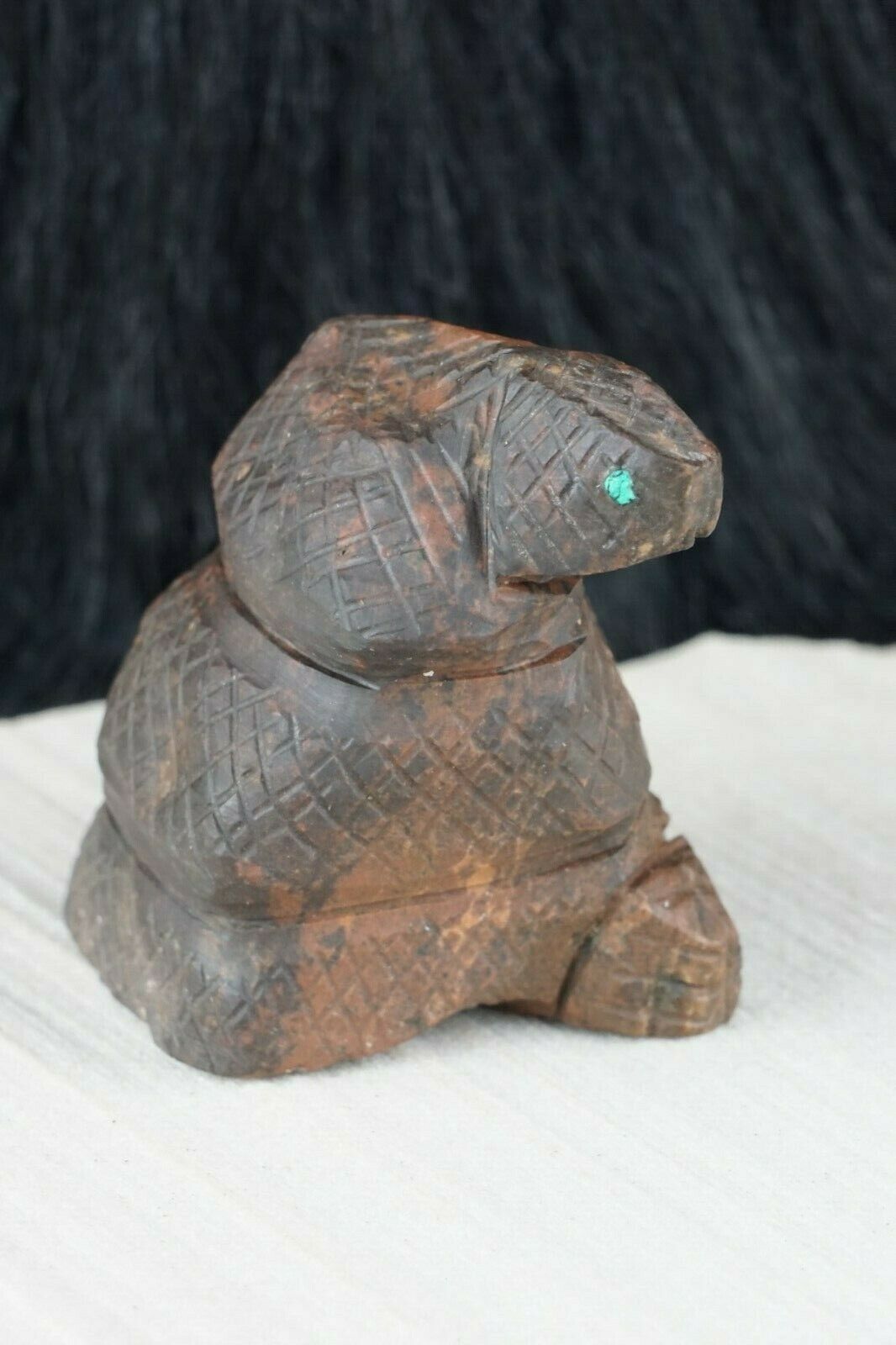 Snake Zuni Fetish Carving - Kent Banteah - High Lonesome Trading