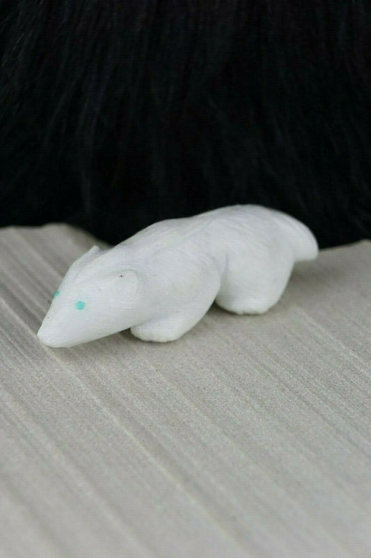 Badger Zuni Fetish Carving - Jonas Hastito - High Lonesome Trading