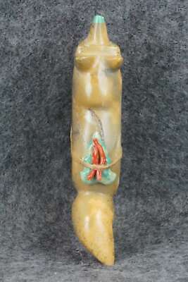 Wolf Zuni Fetish Carving - Enrike Leekya