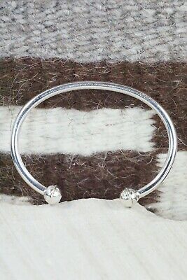 Navajo Sterling Silver Bracelet - Elaine Tahe