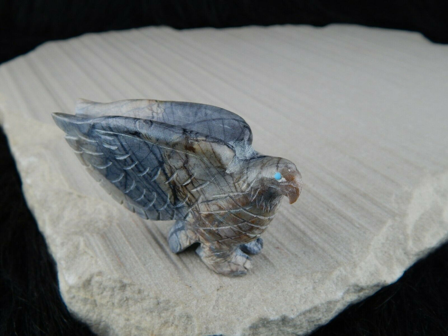 Eagle - Zuni Fetish - Cody Nastacio - Zuni Eagle Carving - Native American - High Lonesome Trading