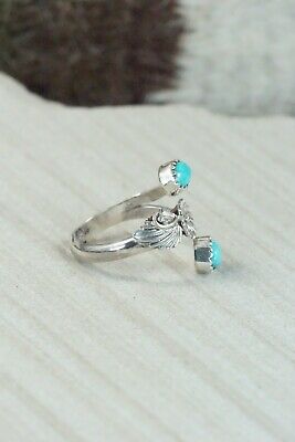 Turquoise and Sterling Silver Ring - Harris Largo - Size 6