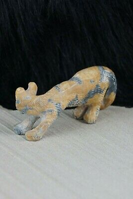 Mountain Lion Zuni Fetish Carving- Wilfred Cheama - High Lonesome Trading