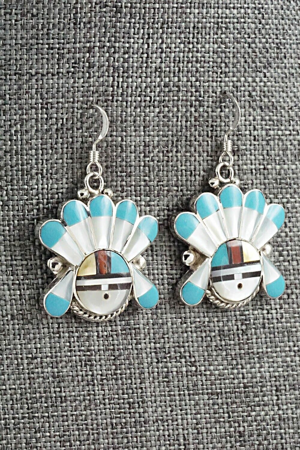 Multi Stone & Sterling Silver Earrings - Clarence Niha