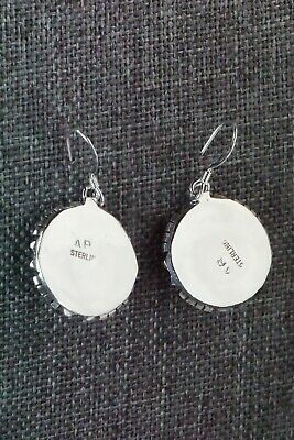 Turquoise & Sterling Silver Earrings - Amos Begay