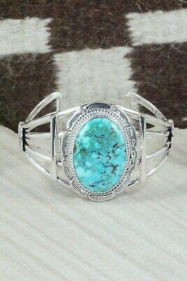 Turquoise & Sterling Silver Bracelet - Raymond Delgarito - High Lonesome Trading