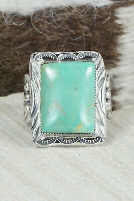 Turquoise & Sterling Silver Ring - Irvin Tsosie - Size 10