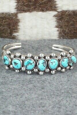 Turquoise and Sterling Silver Bracelet - Pricilla Reeder