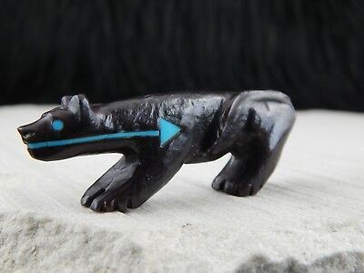 Bear Zuni Fetish Carving - Andres Quandelacy - High Lonesome Trading