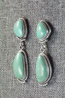 Navajo Turquoise & Sterling Silver Earrings - Sadie Jim