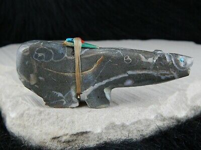 Bear Zuni Fetish Carving - Jimmy Yawakia - High Lonesome Trading