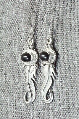 Onyx & Sterling Silver Earrings - Judy Largo