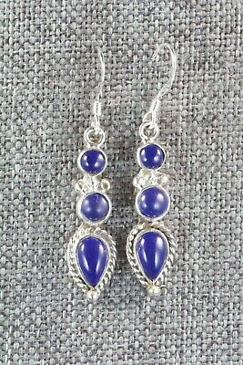 Lapis & Sterling Silver Earrings - Gary Shorty