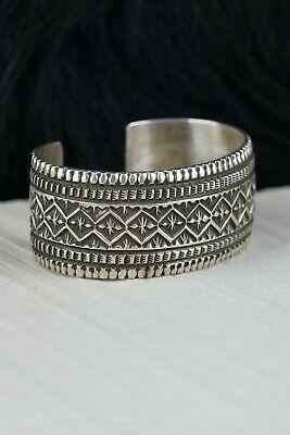 Navajo Sterling Silver Bracelet - Leonard Maloney - High Lonesome Trading