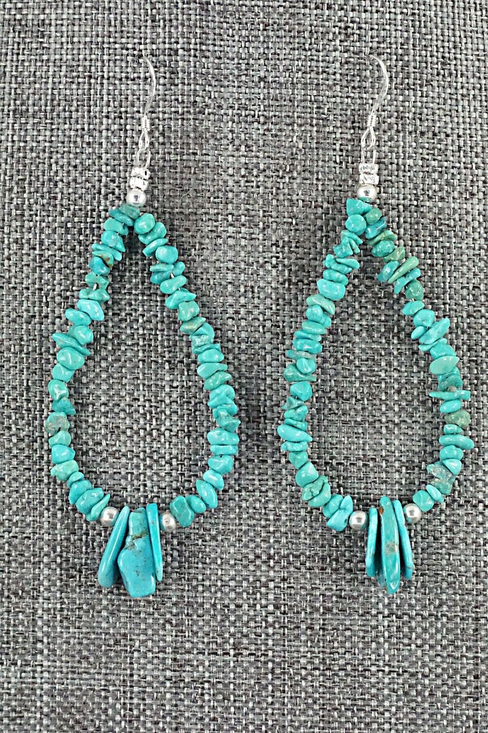 Turquoise & Sterling Silver Earrings - Tammy Nolcot