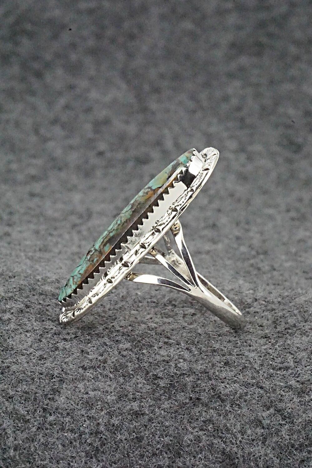 Turquoise & Sterling Silver Ring - Mike Smith - Size 10