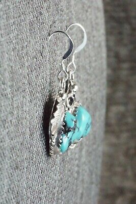 Turquoise & Sterling Silver Earrings - Roberta Begay