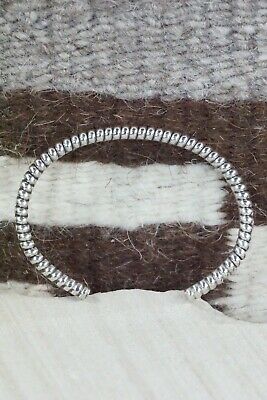 Navajo Sterling Silver Bracelet - Elaine Tahe