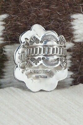 Turquoise and Sterling Silver Ring - Leonard Maloney - Size 7.25
