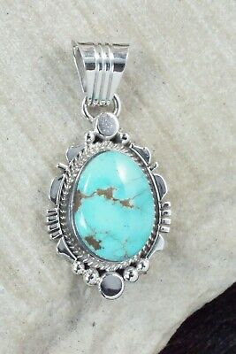 Turquoise and Sterling Silver Pendant - Daniel Benally