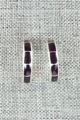Spiny Oyster & Sterling Silver Earrings - Val Laate