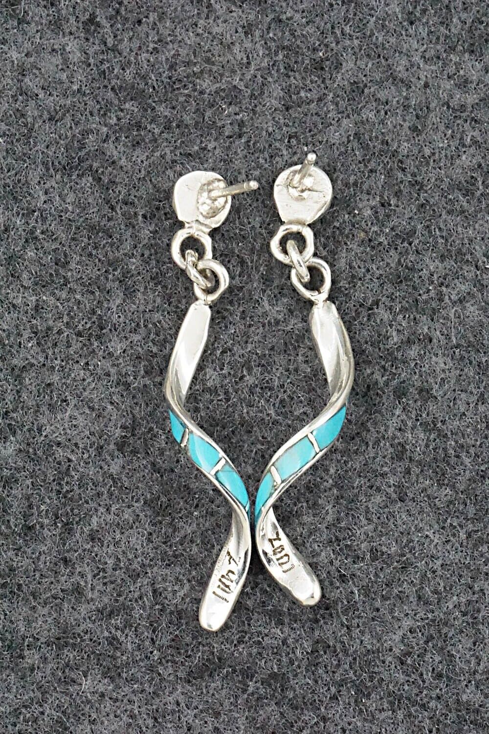Turquoise & Sterling Silver Earrings - Ira Johnson